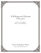 A Whispered Dream SAB choral sheet music cover